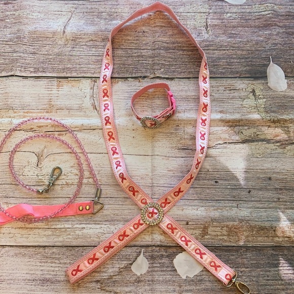 Dog Leashes/Collar Bundle • Breast Cancer Awareness💕 - Picture 1 of 14